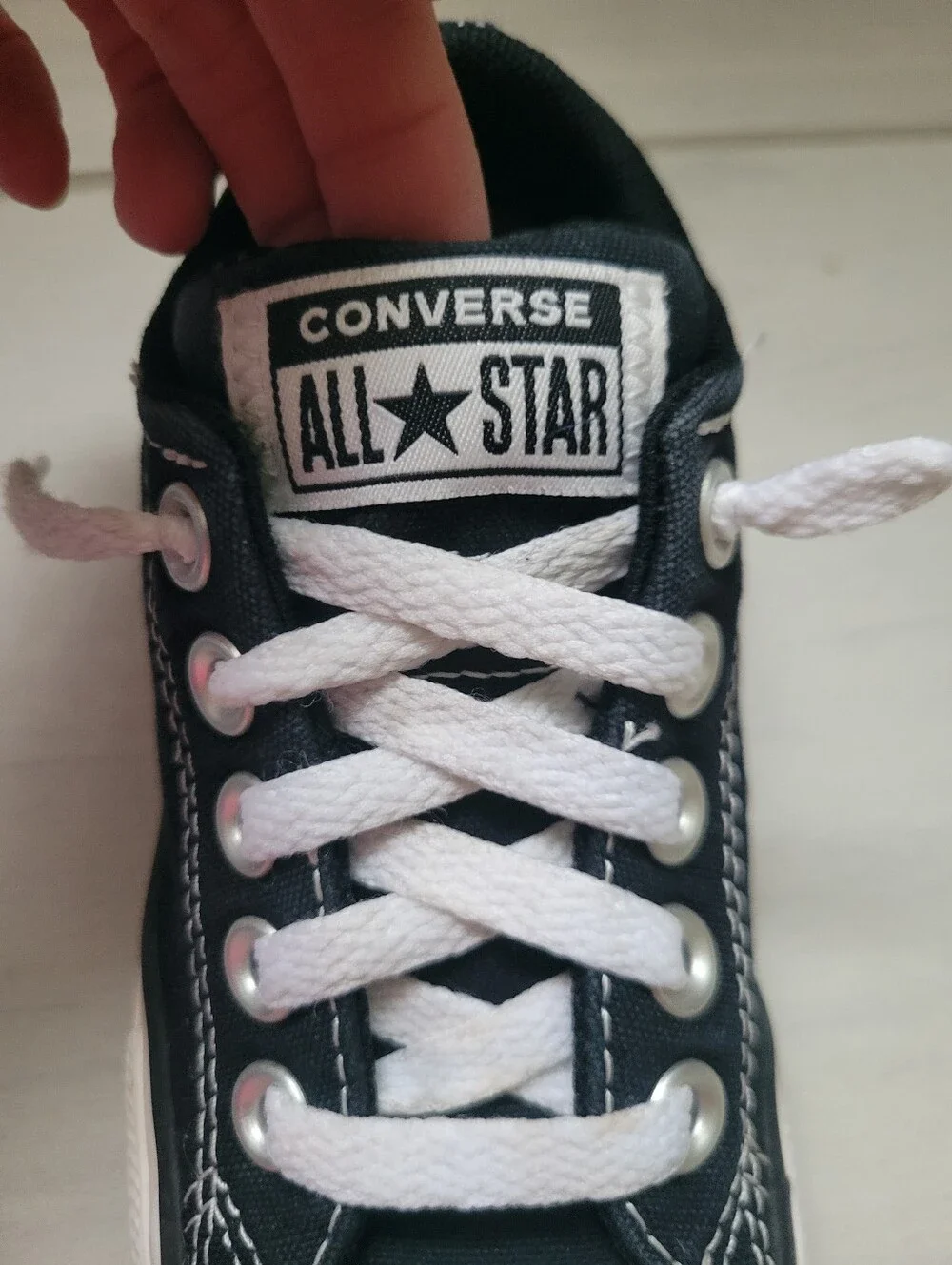 Converse Kids Black and White Low Top Sneakers Classic All Star Size 11 Toddler
